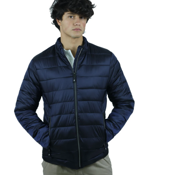 Campera metalizada hombre