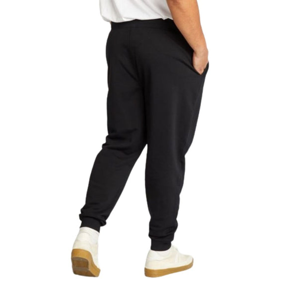 Pantalón felpa con puño talles especiales - Negro
