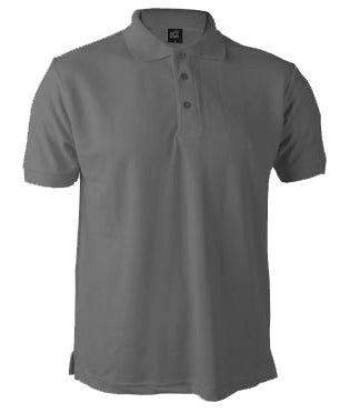 Remera Polo Piqué Unisex Gris oscuro