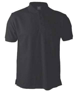 Remera Polo Piqué Unisex Negro