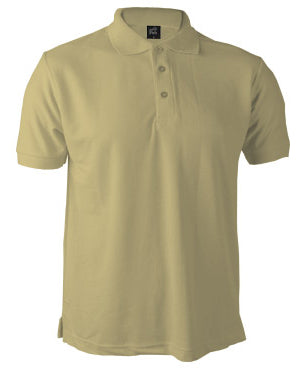 Remera Polo Piqué Unisex Beige