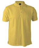 Remera Polo Piqué Unisex Amarillo