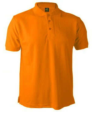 Remera Polo Piqué Unisex Naranja