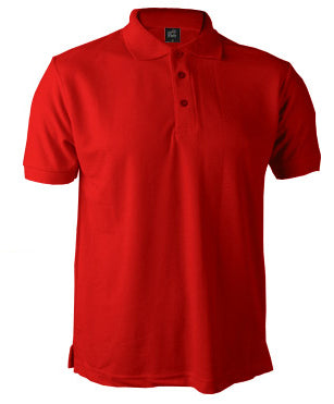 Remera Polo Piqué Unisex Rojo