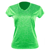 Camiseta Dry Fit Dama Verde Jaspeado