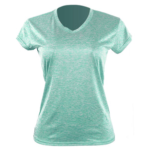 Camiseta Dry Fit Dama Aqua Jaspeado