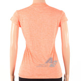 Camiseta Dry Fit Dama Naranja Jaspeado