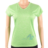 Camiseta Dry Fit Dama Verde Jaspeado