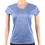 Camiseta Dry Fit Dama Azul Francia Jaspeado