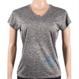 Camiseta Dry Fit Dama Negro Jaspeado