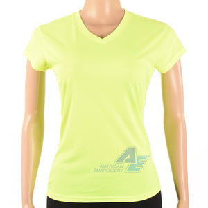 Camiseta Dry Fit Dama Amarillo fluo