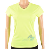 Camiseta Dry Fit Dama Amarillo fluo