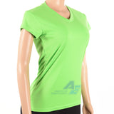 Camiseta Dry Fit Dama Verde fluo
