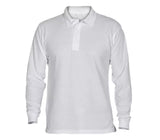 Remera Polo Manga larga Unisex Blanco