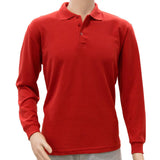 Remera Polo Manga larga Unisex Rojo